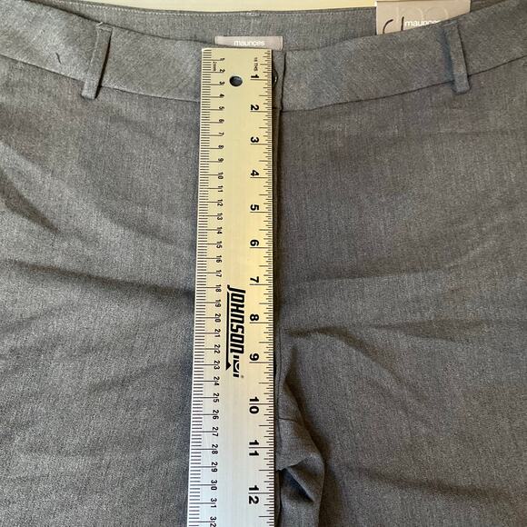 Maurices Women Dress Pants size 11/12 REG Gray Mid Rise Stretch Skinny Ankle NWT - Picture 6 of 12